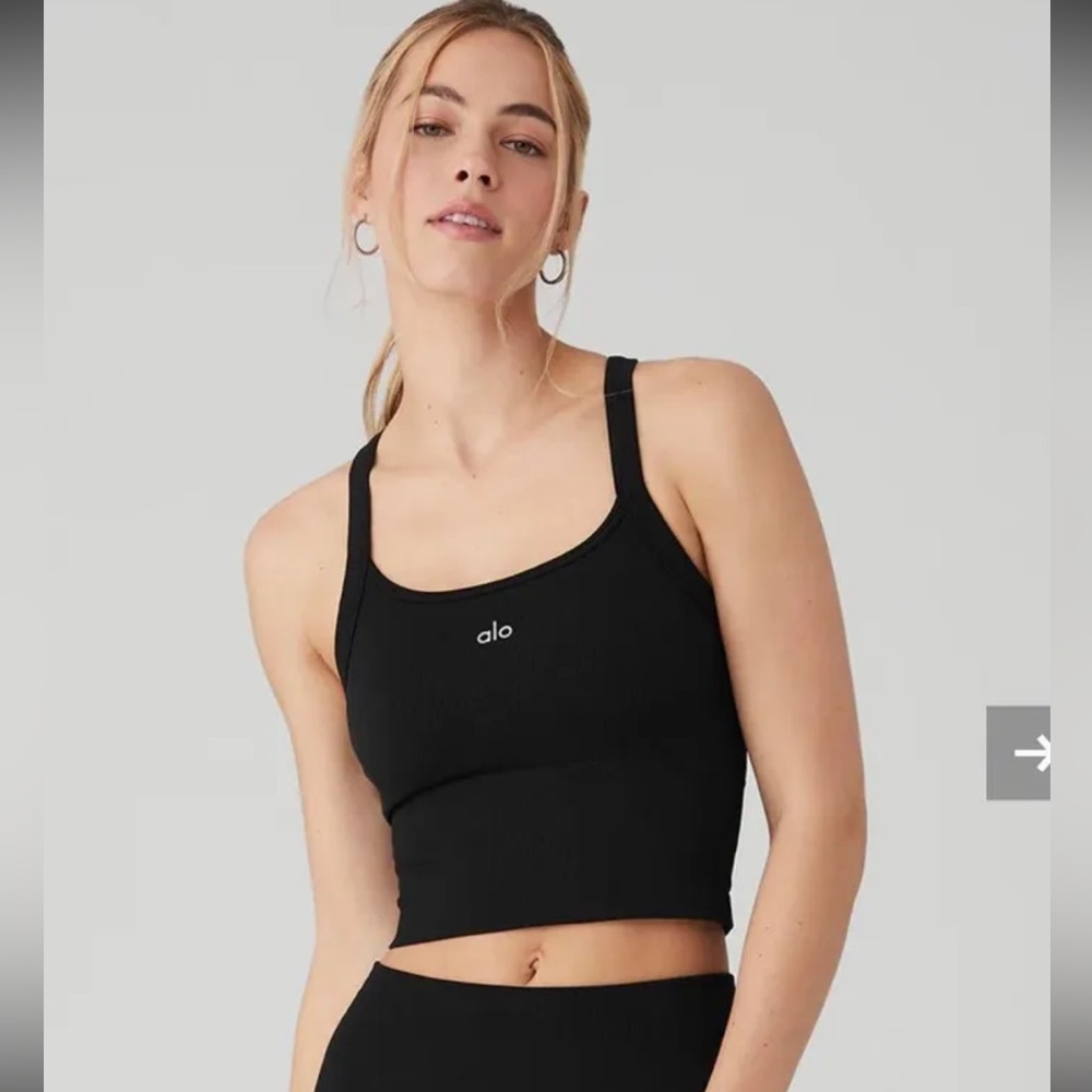 Alo Yoga Seamless Ribbed Favorite Bra Tank